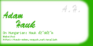 adam hauk business card